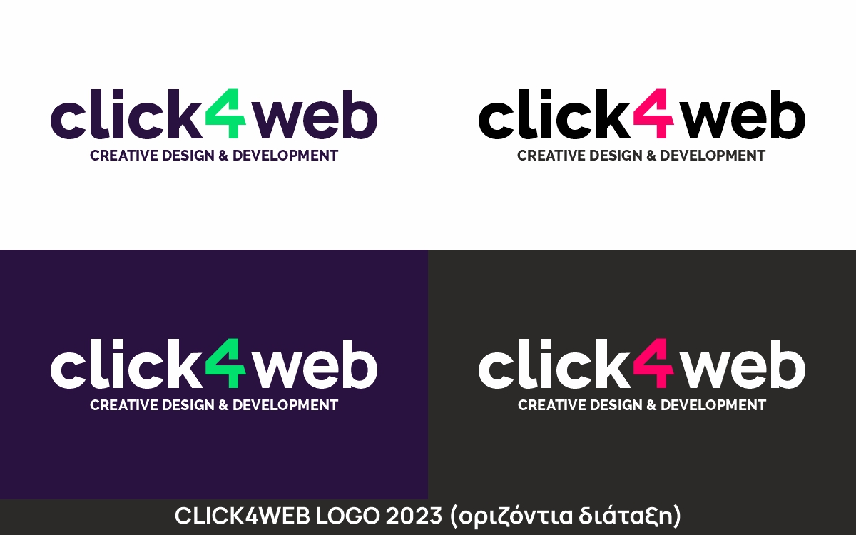 επαγγελματικός σχεδιασμός λογοτύπου click4web